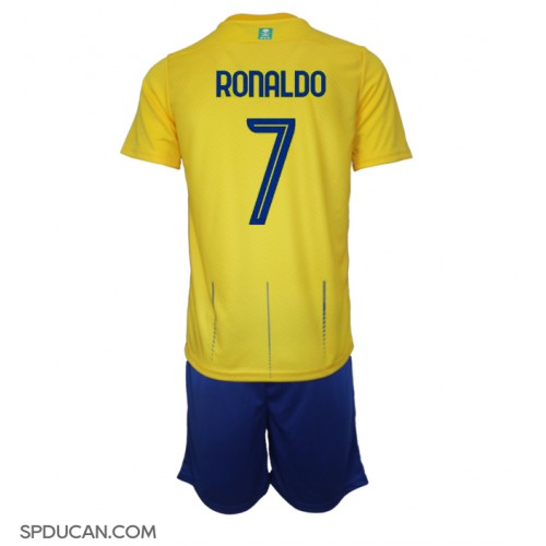 Dječji Nogometni Dres Al-Nassr Cristiano Ronaldo #7 Domaci 2023-24 Kratak Rukav (+ Kratke hlače)